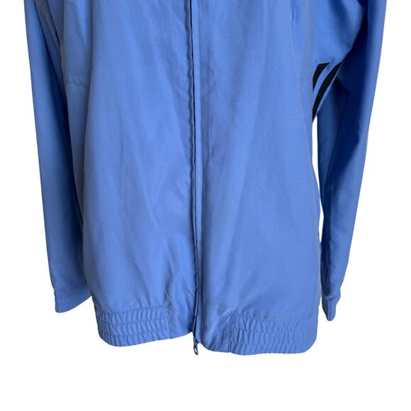 Adidas Jacket Women's NWT XL Neon Blue Black Training Athleisure Activewear - Picture 3 of 10